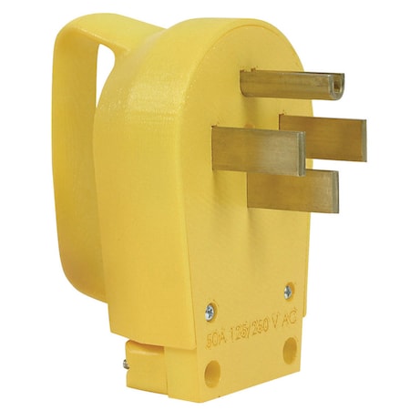 Camco Camco 2.9 in. 50 amps RV Male Plug Replacement 50 AMP 1 pk 55255